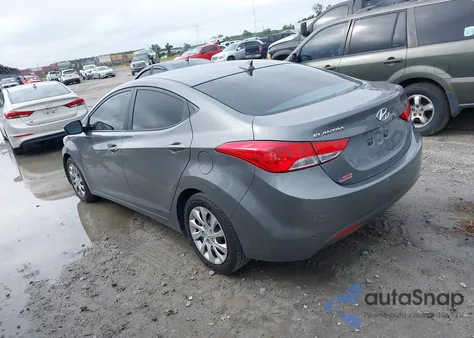 2013 Hyundai Elantra Gls from USA, damaged, VIN 5NPDH4AEXDH161637